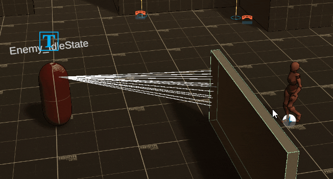 Enemy State Machine reaction to seing the player