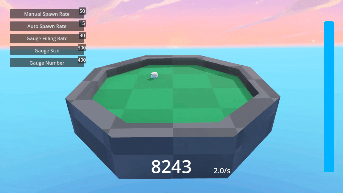 Effect on score - New die on 6